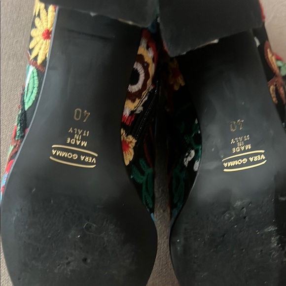 Floral Embroidered Heeled Boots - Picture 3 of 5